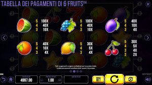 bonus 6 Fruits