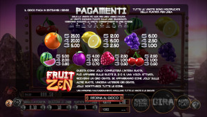 pagamenti Fruit Zen