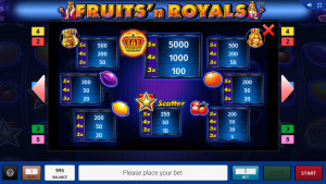pagamenti Fruits and Royals