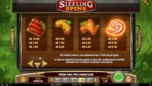 pagamenti Sizzling Spins