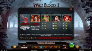pagamenti Wild Blood 2