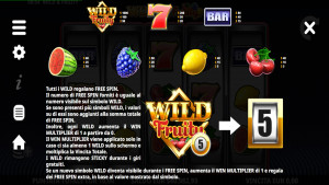 pagamenti Wild & Fruity